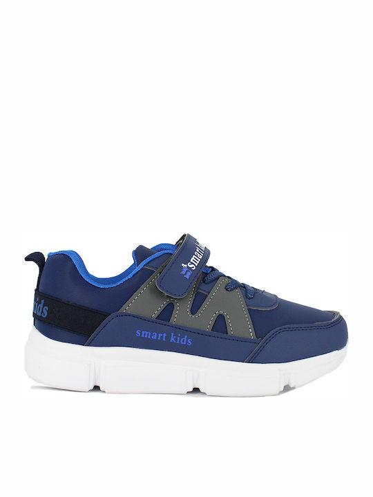 19-063 Kinder Sneakers mit Klettverschluss Blau