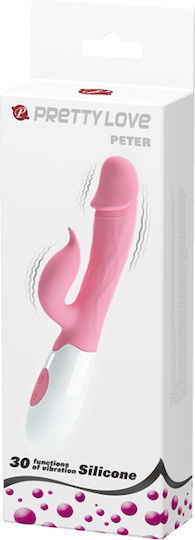 Pretty Love Peter Vibrator Iepurele 19.2cm Roz