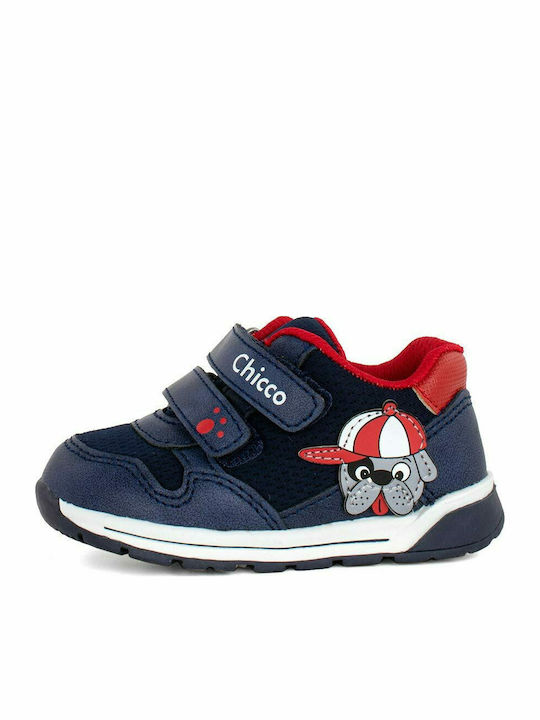 Gregory Παιδικά Sneakers Ανατομικά με Σκρατς Μπλε