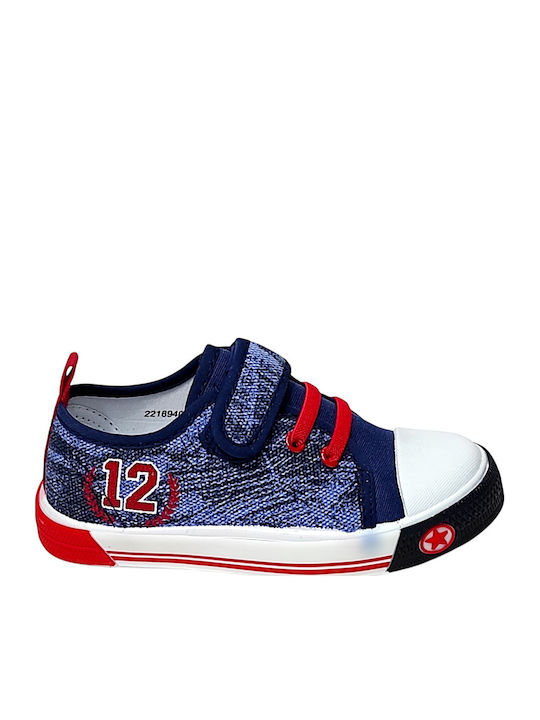 Παιδικά Sneakers με Σκρατς Μπλε