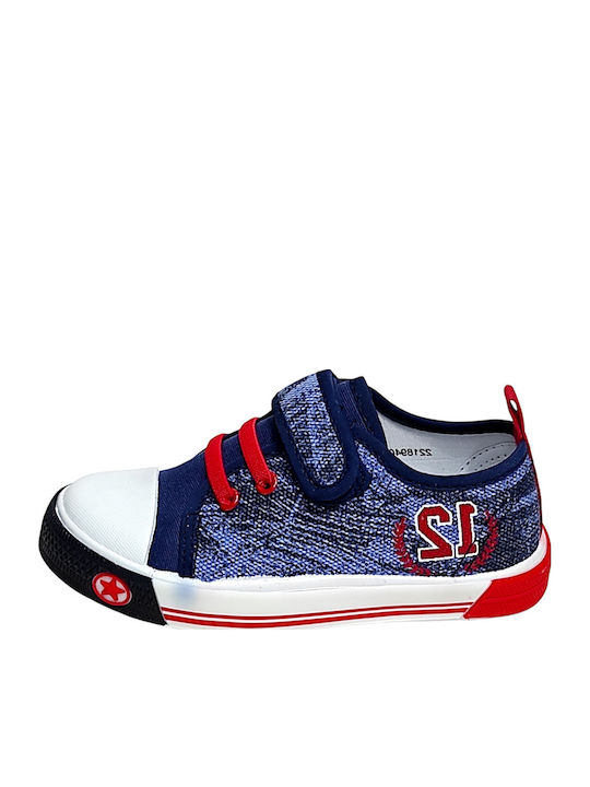 Παιδικά Sneakers με Σκρατς Μπλε