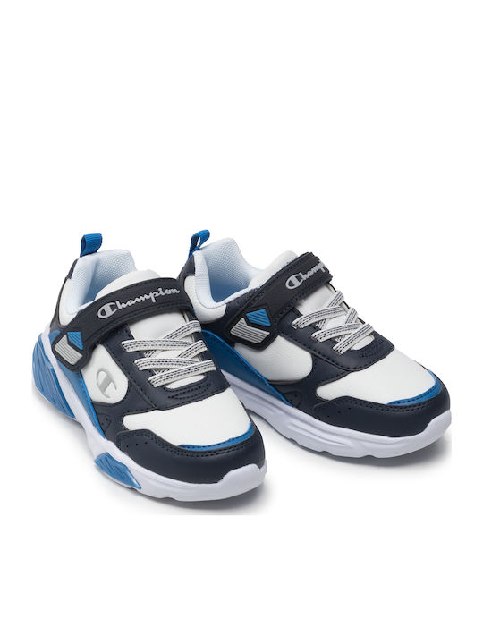 Wave B Ps Kids Sneakers with Scratch & Lights White