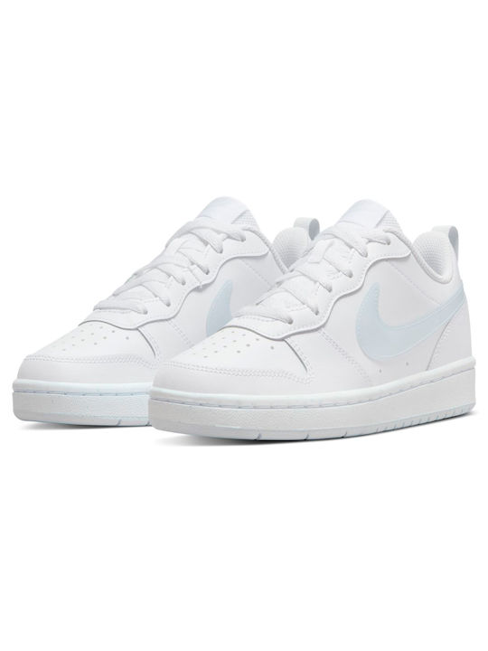 Court Court Borough Low 2 Kids Sports Shoes with Laces White / Aura White