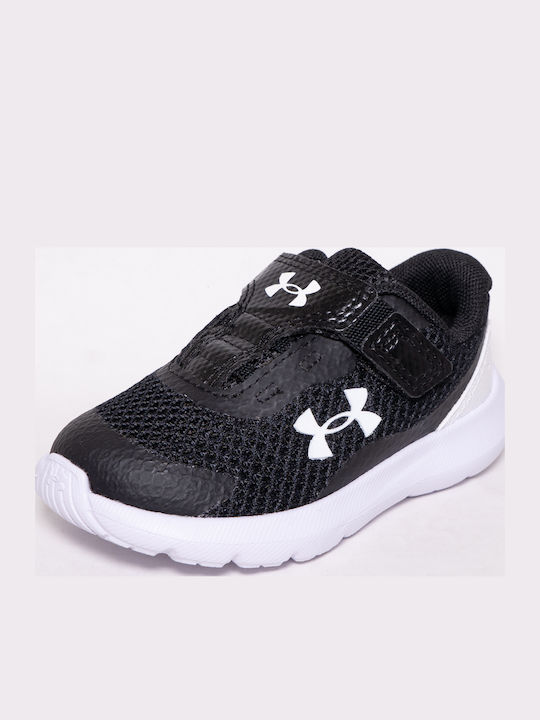 BPS Surge Kids Sports Shoes Running with Hoop & Loop Closure Black