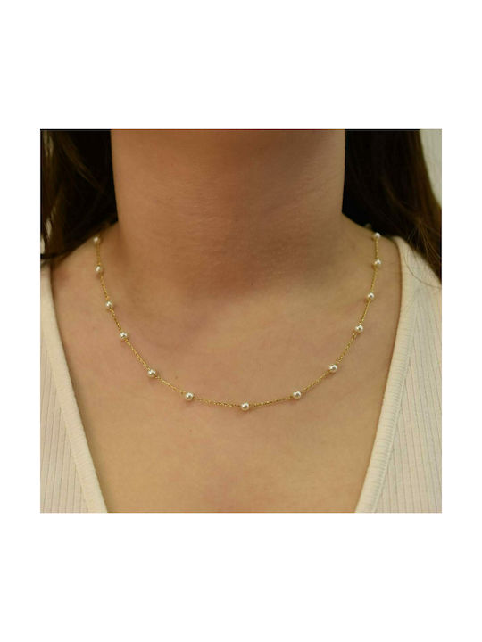 Aurore Kette Gold 4MM Kette Halskette Edelstahl 316L 55 cm