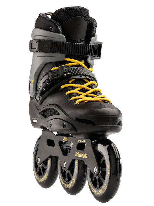 Αθλοπαιδιά Inline Αυξομειούμενα Rollers Μαύρα Ενηλίκων