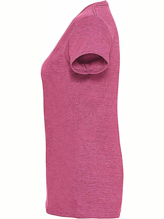 Russell Europe HD Werbe-T-Shirt Pink Marl