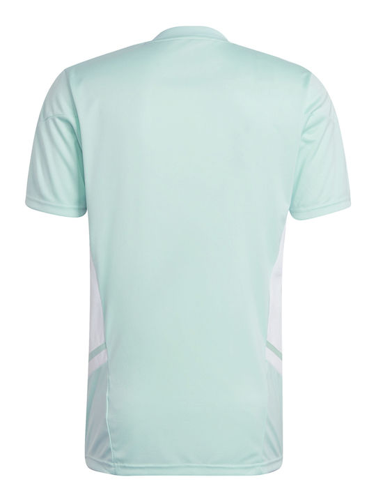 Adidas Condivo 22 Men's Athletic T-shirt Short Sleeve Light Blue