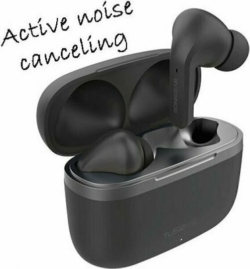 Sonic Gear TWS12ANCB In-ear Bluetooth Handsfree Ακουστικά με Θήκη Φόρτισης Μαύρα