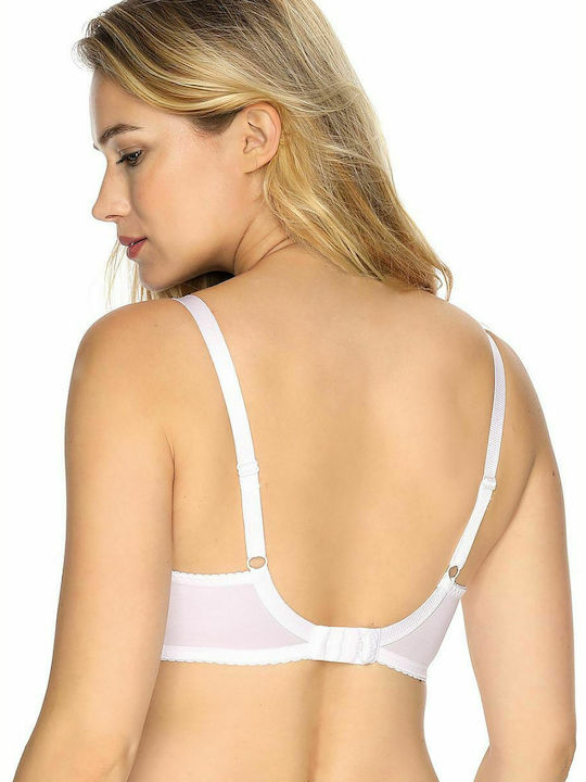 Gaia Veronika Bra with Light Padding White