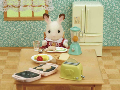 Epoch Toys Miniatur-Spielzeug Breakfast Playset Sylvanianische Familien für 3+ Jahre