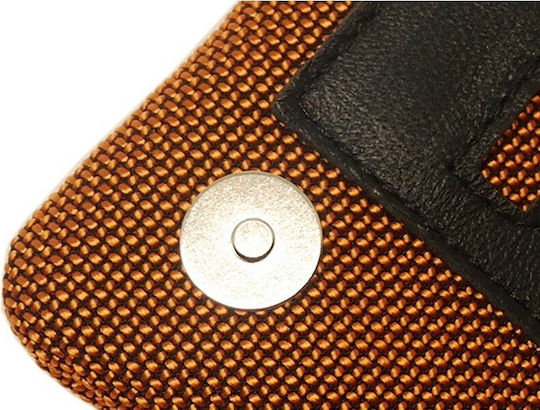 Mestango Fabric Tobacco Pouch Cordura With Magnetic Clasp 15.5x8cm Orange