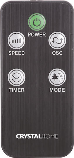 Crystal Home Air Tower 74 Ανεμιστήρας Πύργος 45W με Τηλεχειριστήριο Λευκός