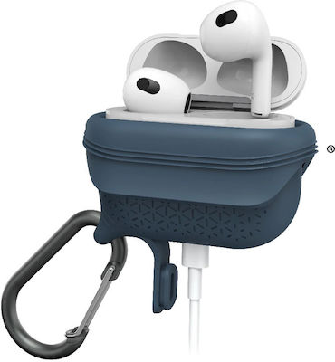 Catalyst Vibe Hülle Silikon mit Haken in Blau Farbe für Apple AirPods 3