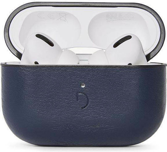 Decoded Aircase Θήκη Δερμάτινη σε Navy Μπλε χρώμα για Apple AirPods 3