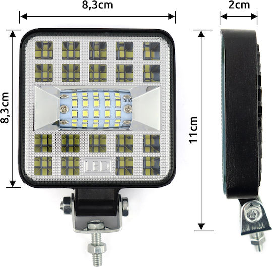 Autoline Platzς Scheinwerfer Auto LED mit Weiß Beleuchtung 1Stück