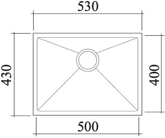 Macart Quattro Ένθετος Inox Σατινέ Μ50xΠ40cm Ασημί Macart Quattro Ένθετος Inox Σατινέ Μ50xΠ40cm Ασημί