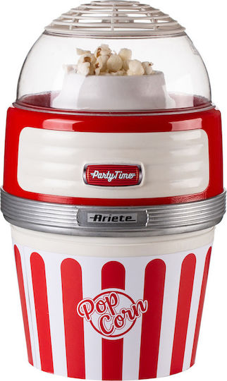 Ariete Pop Corn XL Party TIme Popcorn Maker Hot Air 1100W Red