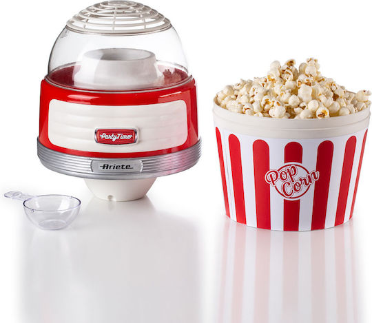 Ariete Pop Corn XL Party TIme Popcorn Maker Hot Air 1100W Red