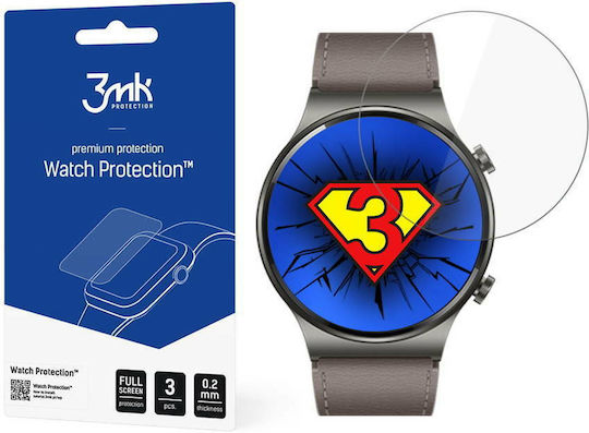 3MK Flexible Glass Screen Protector για το Huawei Watch GT 2 Pro 3τμχ