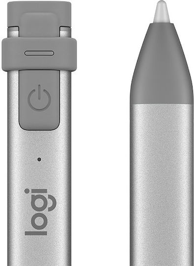 Logitech Crayon Digital Touch Stylus with Palm Rejection for iPad in Silver color 914-000052 914-000051