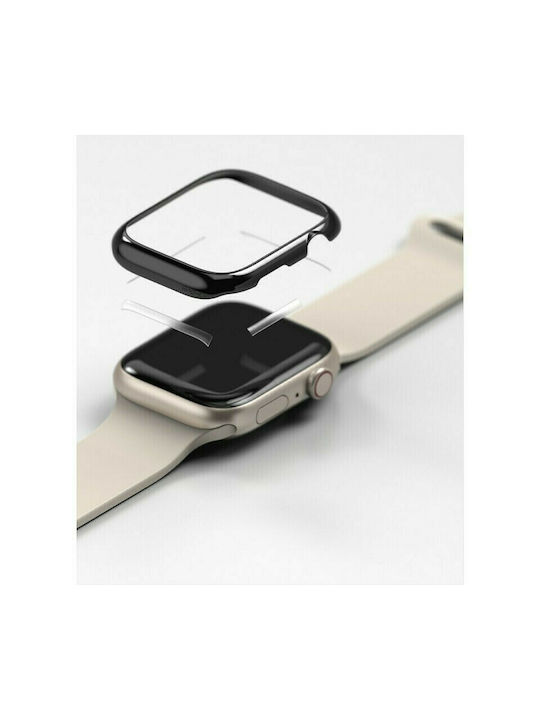 Ringke Bezel Styling Μεταλλική Θήκη σε Μαύρο χρώμα για το Apple Watch 45mm