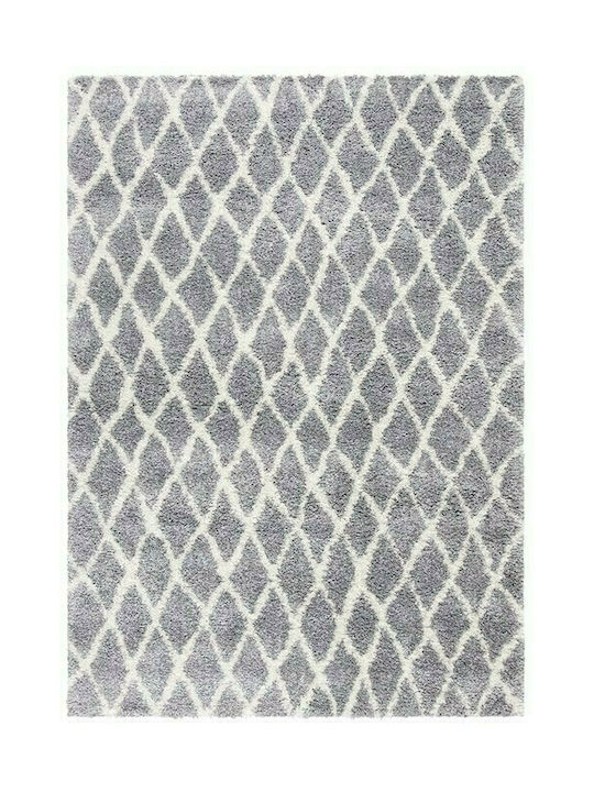 Saray Home Moroccan Berber Teppich Rechteckig Zottelig Grey / Ivory