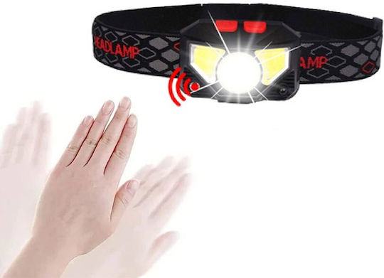 Rechargeable Headlamp LED IP55 with Maximum Brightness 500lm SL03 Black