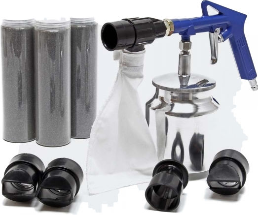 Wiltoc 61343 Πιστόλι Αμμοβολής Αέρος με Δοχείο 850ml & Αμμοβολή 800gr