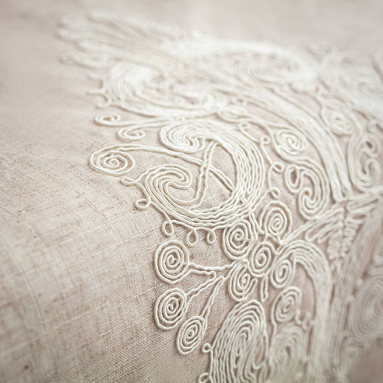 Gofis Home Ράνερ με Κέντημα Althea 304 Linen 40x160εκ.