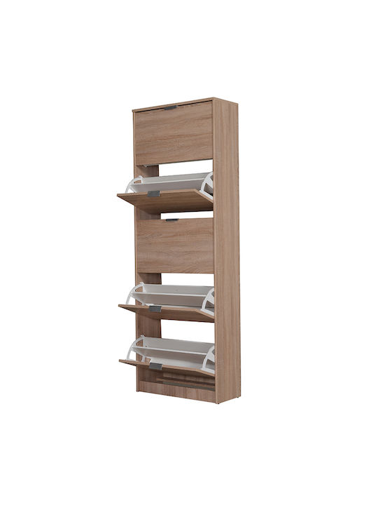 Suport pentru pantofi Hugo 25 cu 5 Rafturi Sonoma L67xW28xH191.5cm