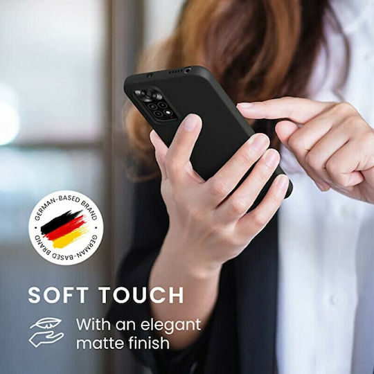 KWmobile Back Cover Silicone Black Matte (Redmi Note 11 / 11S 4G)