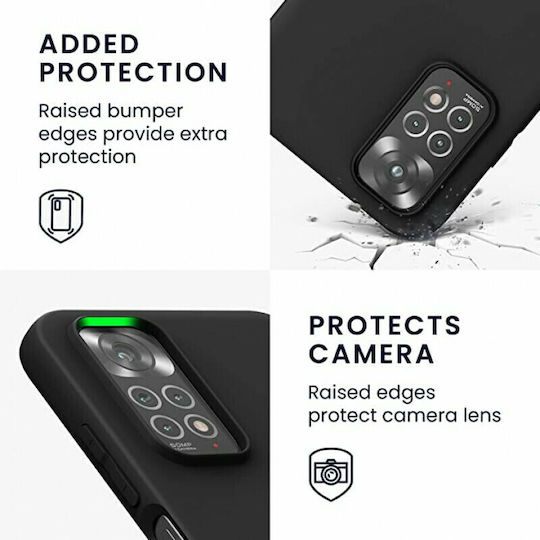 KWmobile Back Cover Silicone Black Matte (Redmi Note 11 / 11S 4G)