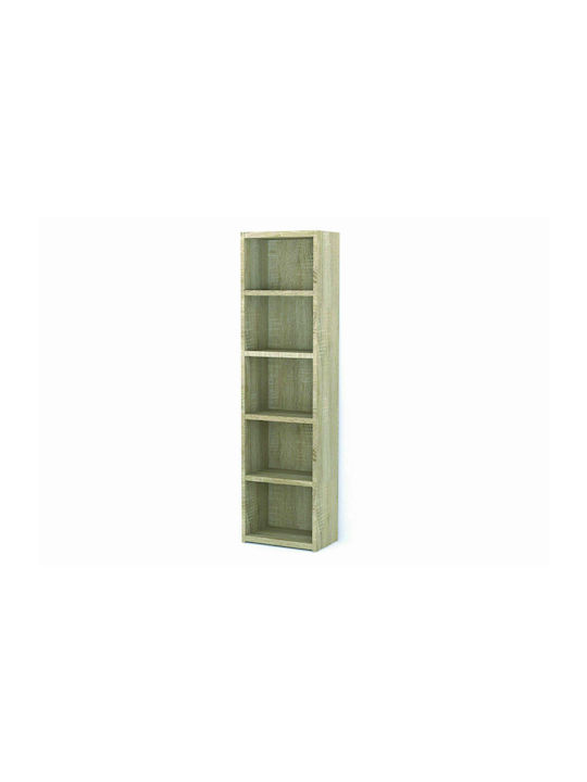 Lines Floor Chipboard Bookcase Sonoma 49x29x180cm