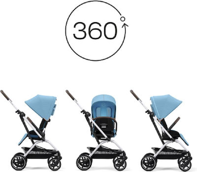 Cybex Eezy S Twist+2 SLV Verstellbar Kinderwagen Geeignet für Neugeborene Hibiscus Red 8.6kg