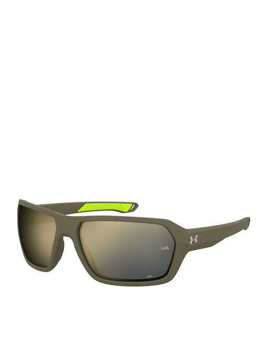 Under Armour Men's Sunglasses with Brown Plastic Frame and Brown Mirror Lens UA Recon SIF/2B
