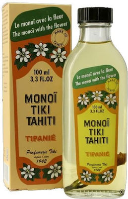 Monoi Tiki Tahiti Tipanie Coconut Oil for Face, Hair, and Body 100ml