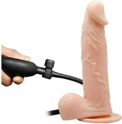 Baile Inflatable Vibrating Realistic Dildo Realistisch Vibrator BW-008067AQ-738 Flesh