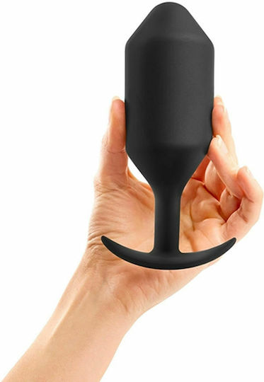b-Vibe Snug Plug 6 Πρωκτική Σφήνα Μαύρη