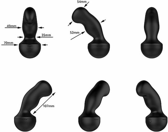 Nexus Gyro Vibe Extreme Hands Free Anal Plug mit Vibration Schwarz 18cm