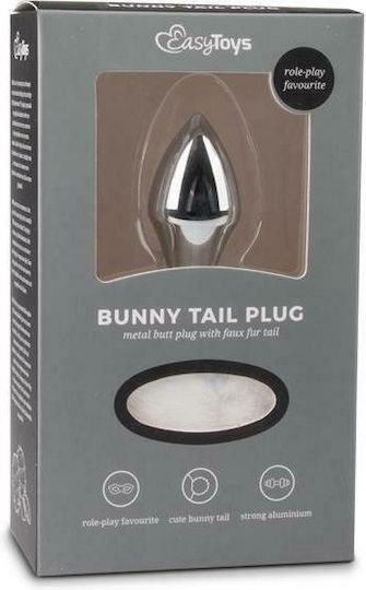 Easytoys Bunny Tail Dop Anal Albă