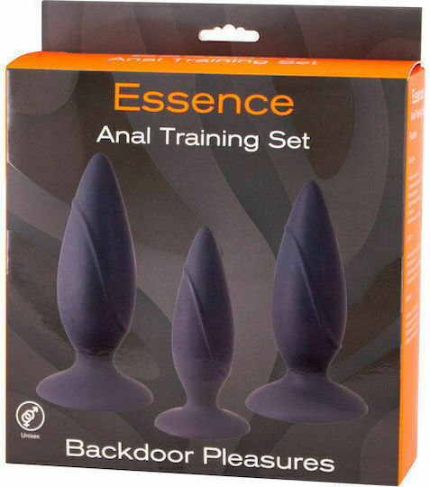 Seven Creations Essence Anal Training Set Πρωκτικές Σφήνες Σετ Black 3τμχ