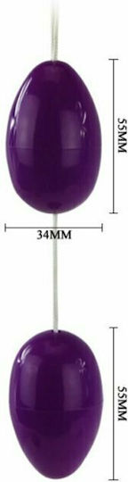 Baile Casual Love Twin Balls Anal Beads Anal Beads Purple