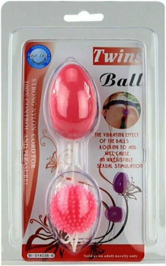 Baile Twins Balls Combined Anal Balls Duo Πρωκτικές Μπίλιες Red 3.5cm