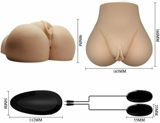 Crazy Bull Realistic Anus Vagina Vibration Posture 7 Мастурбатор Задник / Вагина BM-009131Z-1 1бр