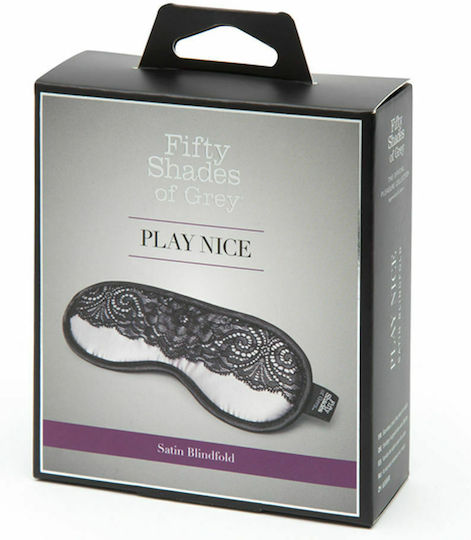 Fifty Shades of Grey Satin & Lace Blindfold BDSM Mask in Gray Color