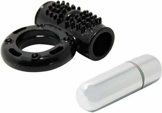 Baile Power Ring 10 Functions Вибриращ Пръстен Петел Силикон Черен D-207054