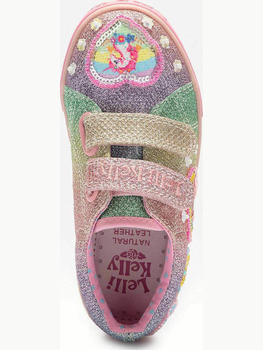 Unicorn Kinder Sneakers mit Klettverschluss Mehrfarbig