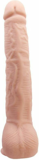 Baile Beautiful Realdeal Lifelike Skin Ρεαλιστικό Dildo με Όρχεις και Βεντούζα Flesh 27cm