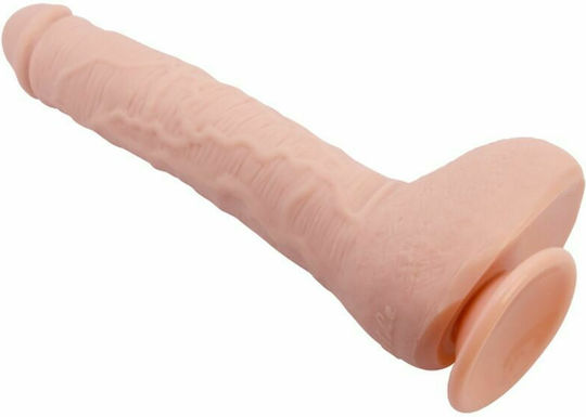 Baile Beautiful Realdeal Lifelike Skin Ρεαλιστικό Dildo με Όρχεις και Βεντούζα Flesh 27cm